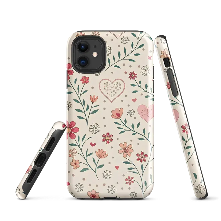 Heartfelt Blooms iPhone® Tough Case product image (1)