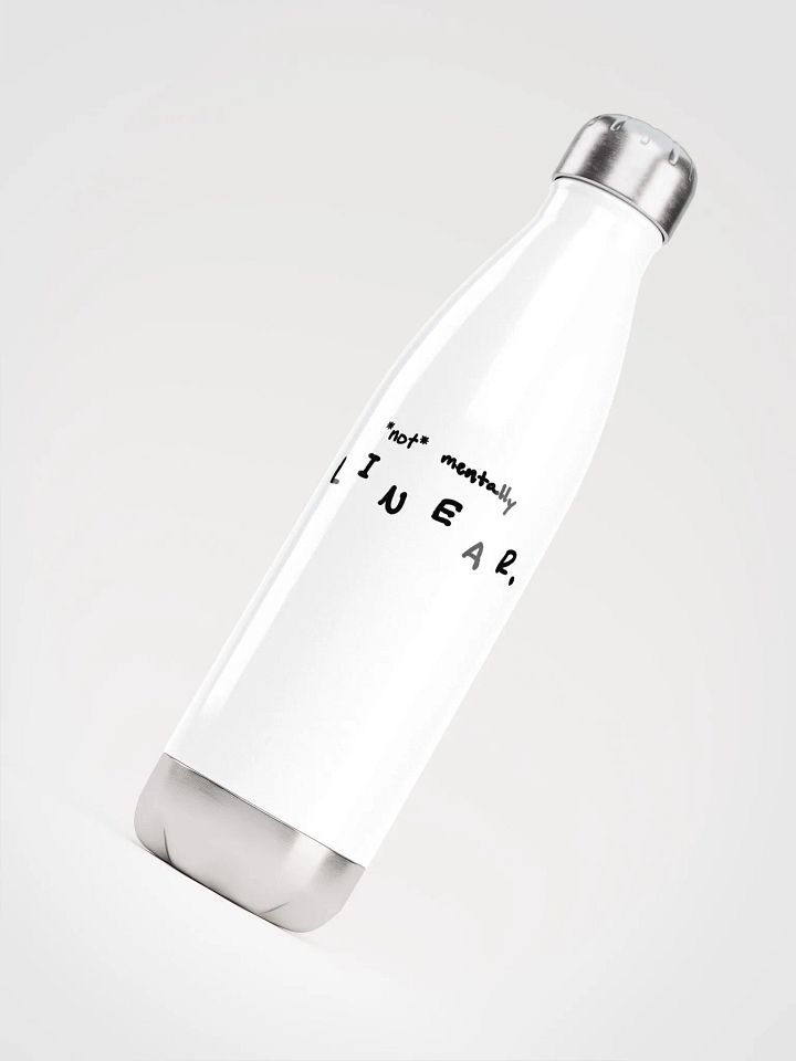 *not* mentally linear stainless steel water bottle product image (2)
