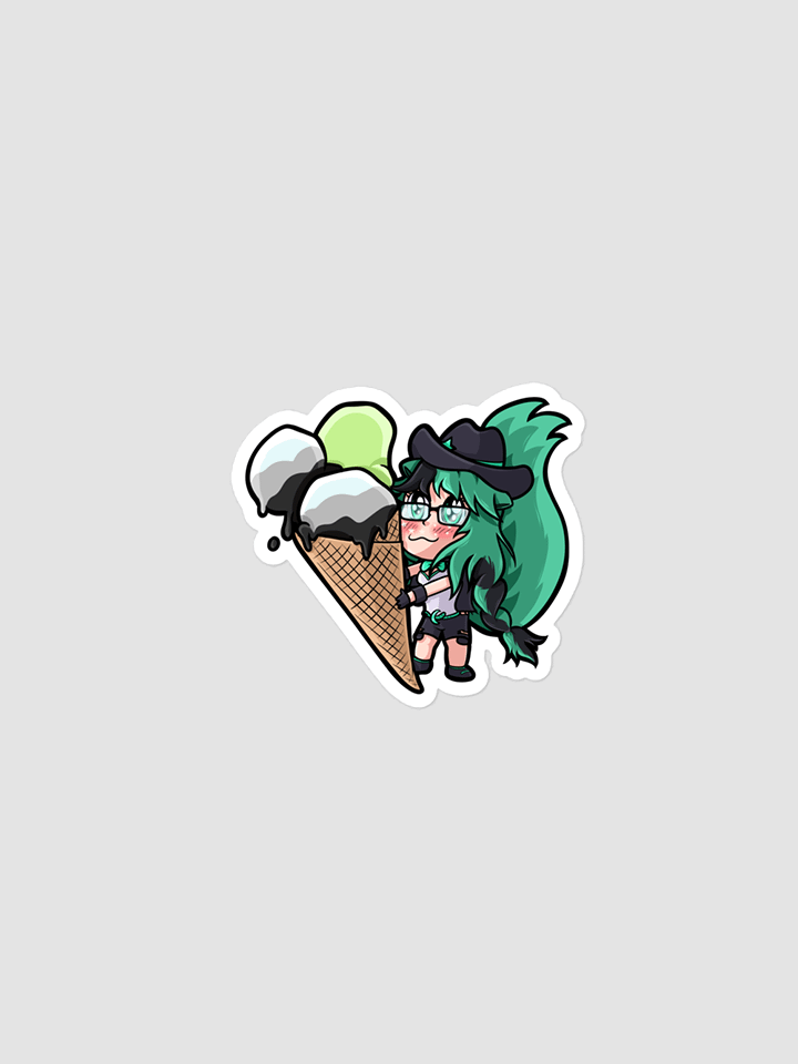 Mintzey Moon Pride Agender Sticker product image (1)