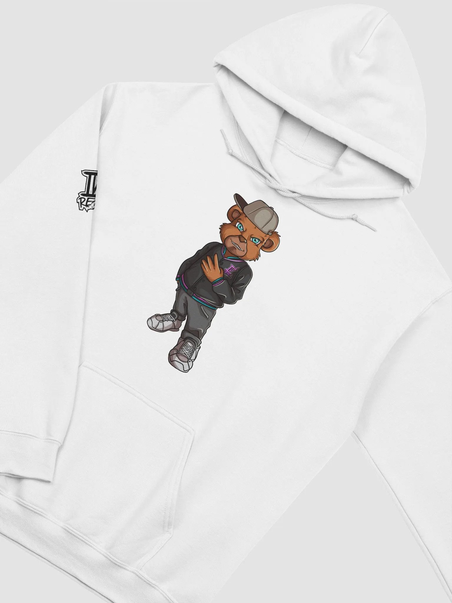 Standing Bear White Classic Hoodie product image (3)