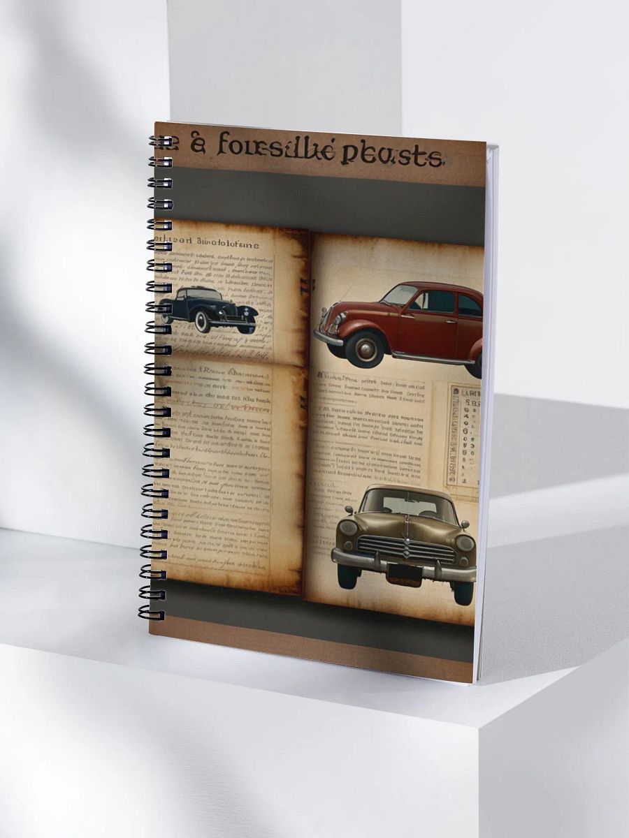 Vintage Car Memories Spiral Notebook product image (4)