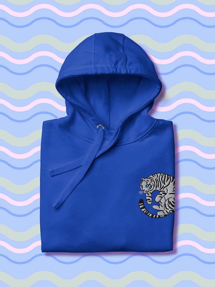 Majestic Tiger Embroidered Unisex Premium Hoodie product image (2)