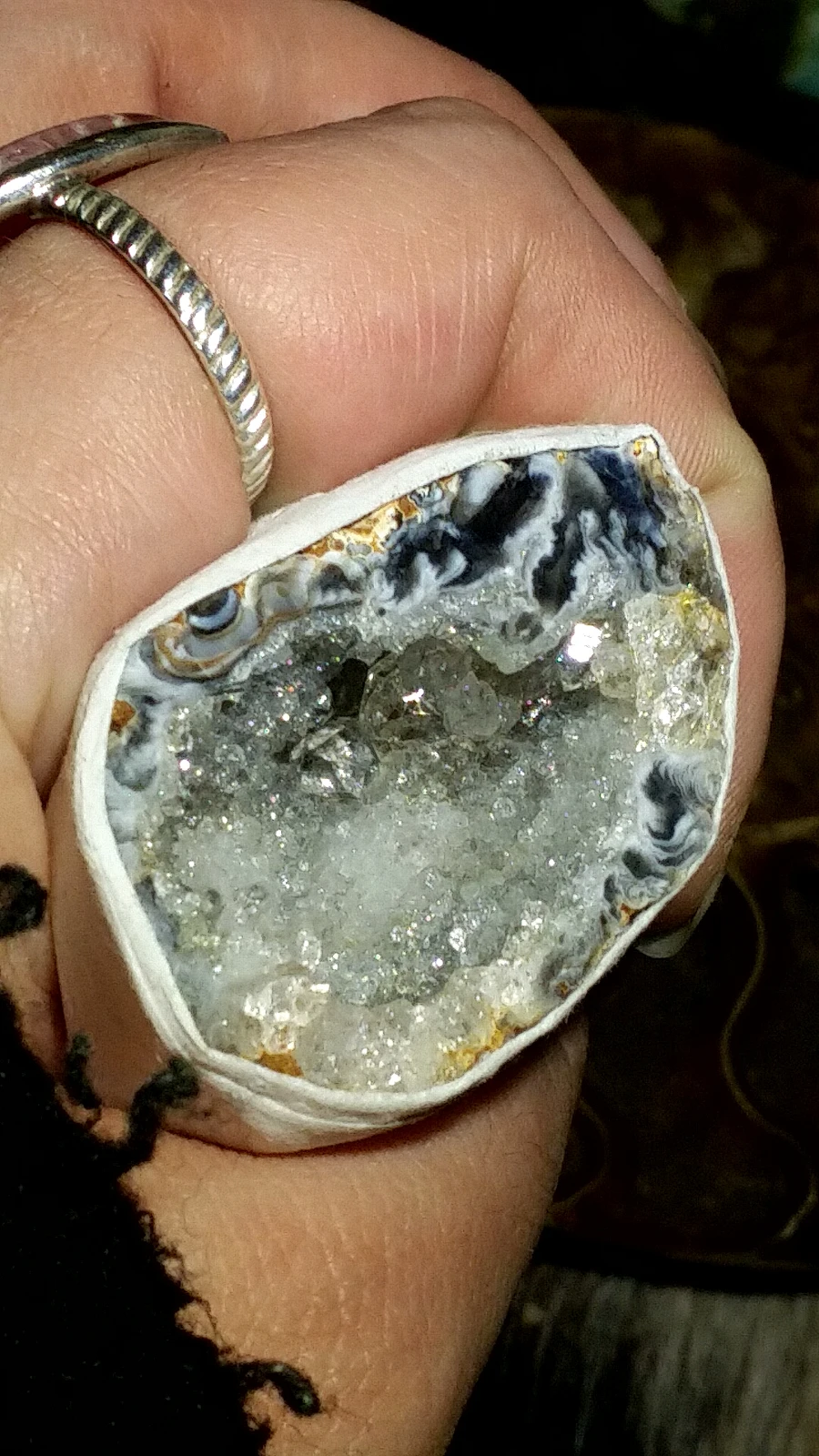 2 Inch Natural Polished Quartz Druzy Geode Half product image (2)