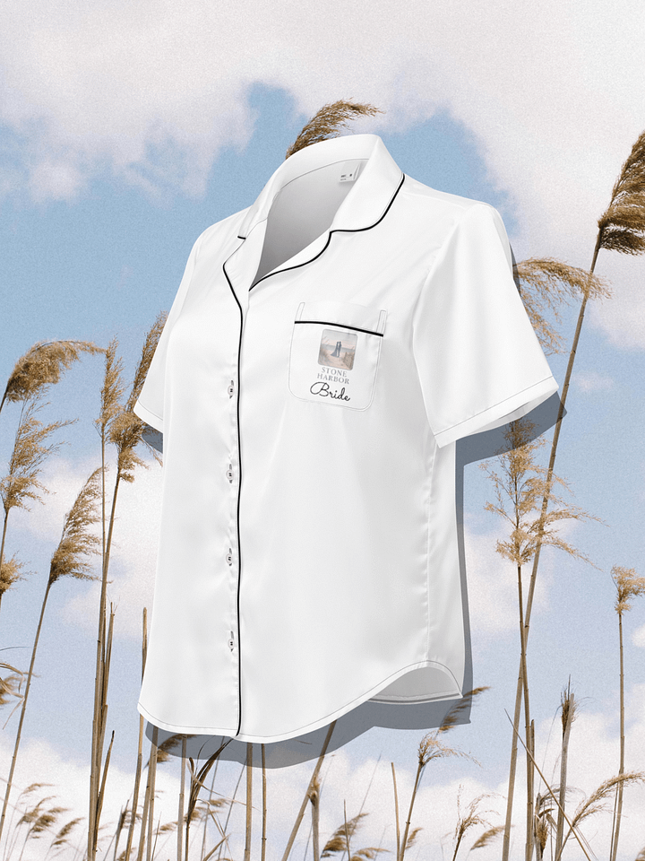 Stone Harbor Bride Women's Short Sleeve Pajama Top product image (1)