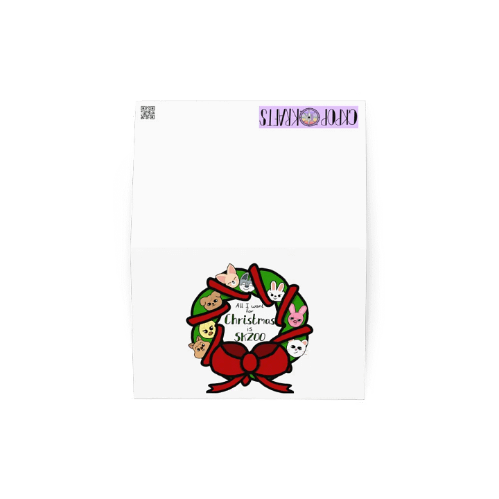 Skzoo Christmas Wreath Card product image (4)