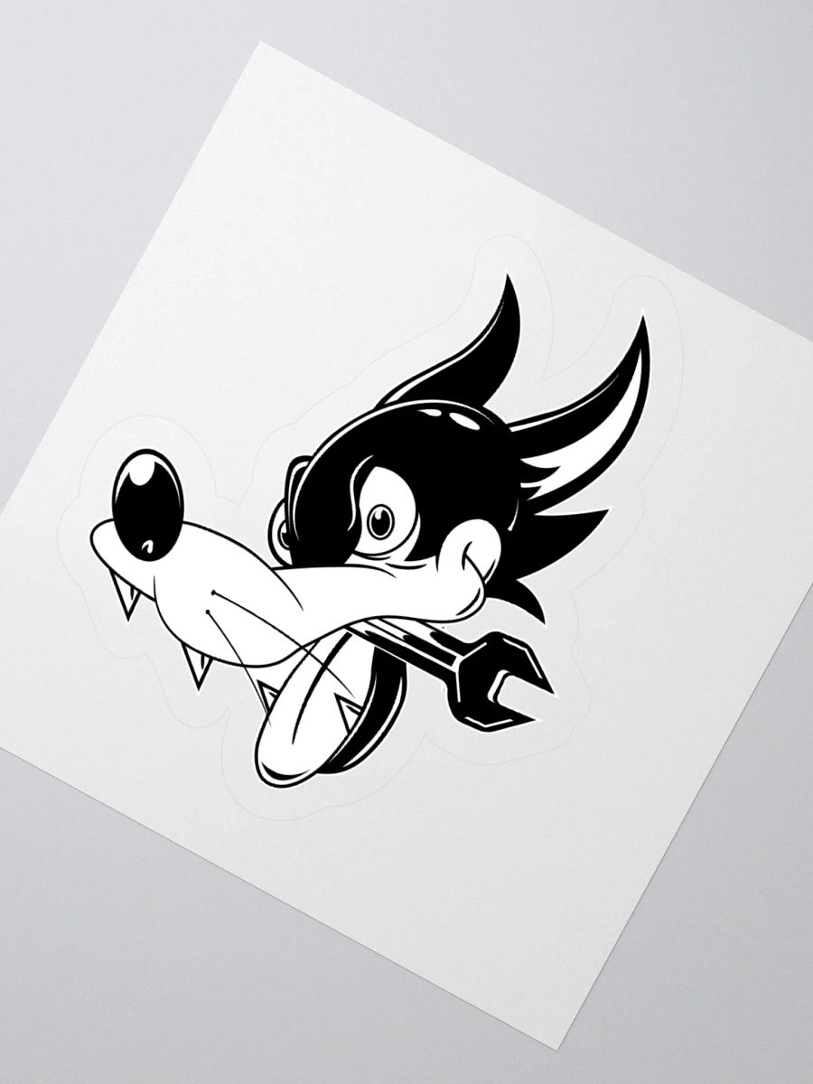 Swirl Toon Figure Black & White Sticker product image (2)