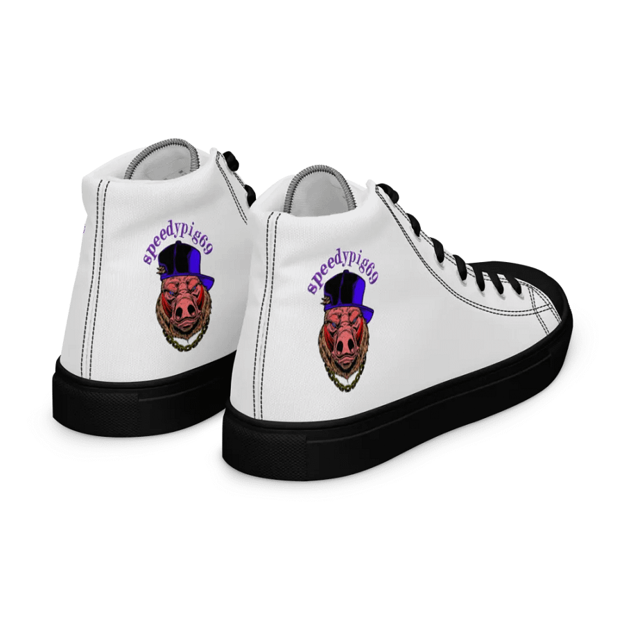 Women`s Beardlympics High Top Canvas Shoes product image (11)