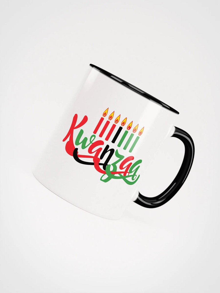 Kwanzaa Color-Accent Mug w/ Kinara & Principles product image (26)
