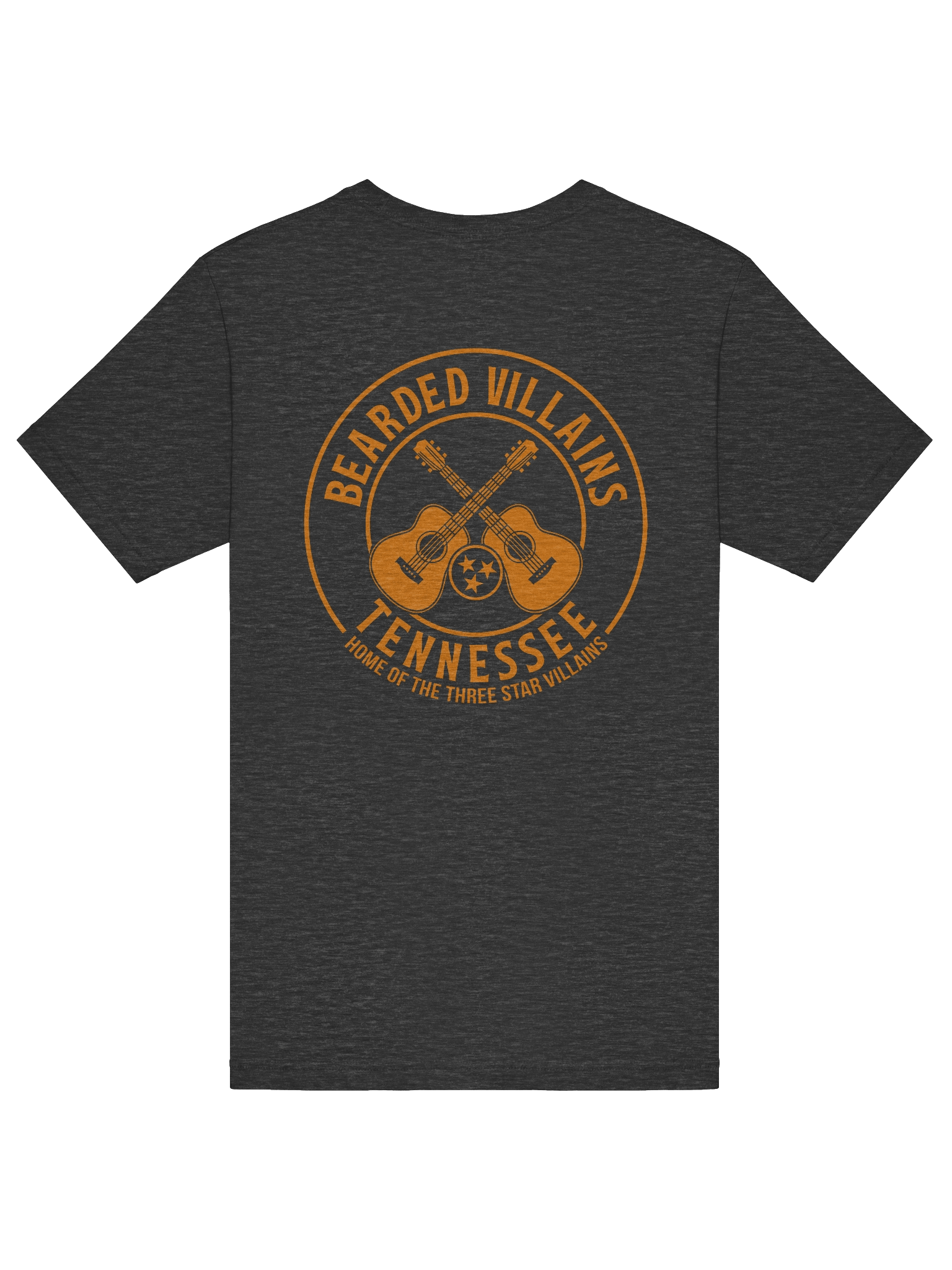 BIG-n-TALL | TSV Bearded Villains Tennessee Bella+Canvas Unisex T-Shirt | Vols Orange Guitar Logo | Comfortable Premium Fit for Brotherhood & Pride product image (17)