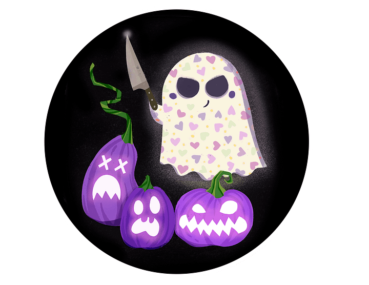 Little Ghost Pumpkin Carver in Purple - Stainless Steel Tumbler product image (2)