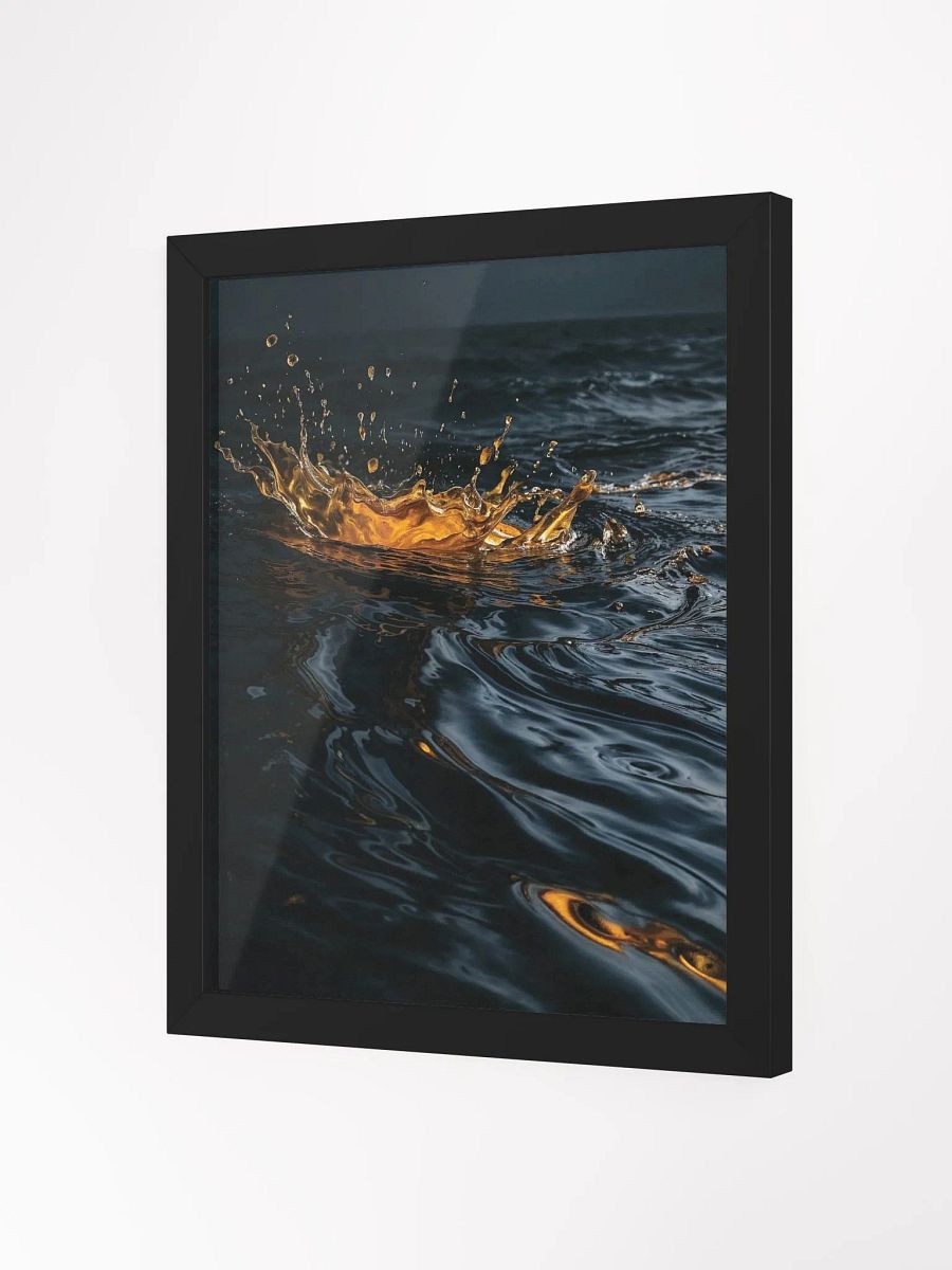 Golden Splash Framed Matte Print product image (10)