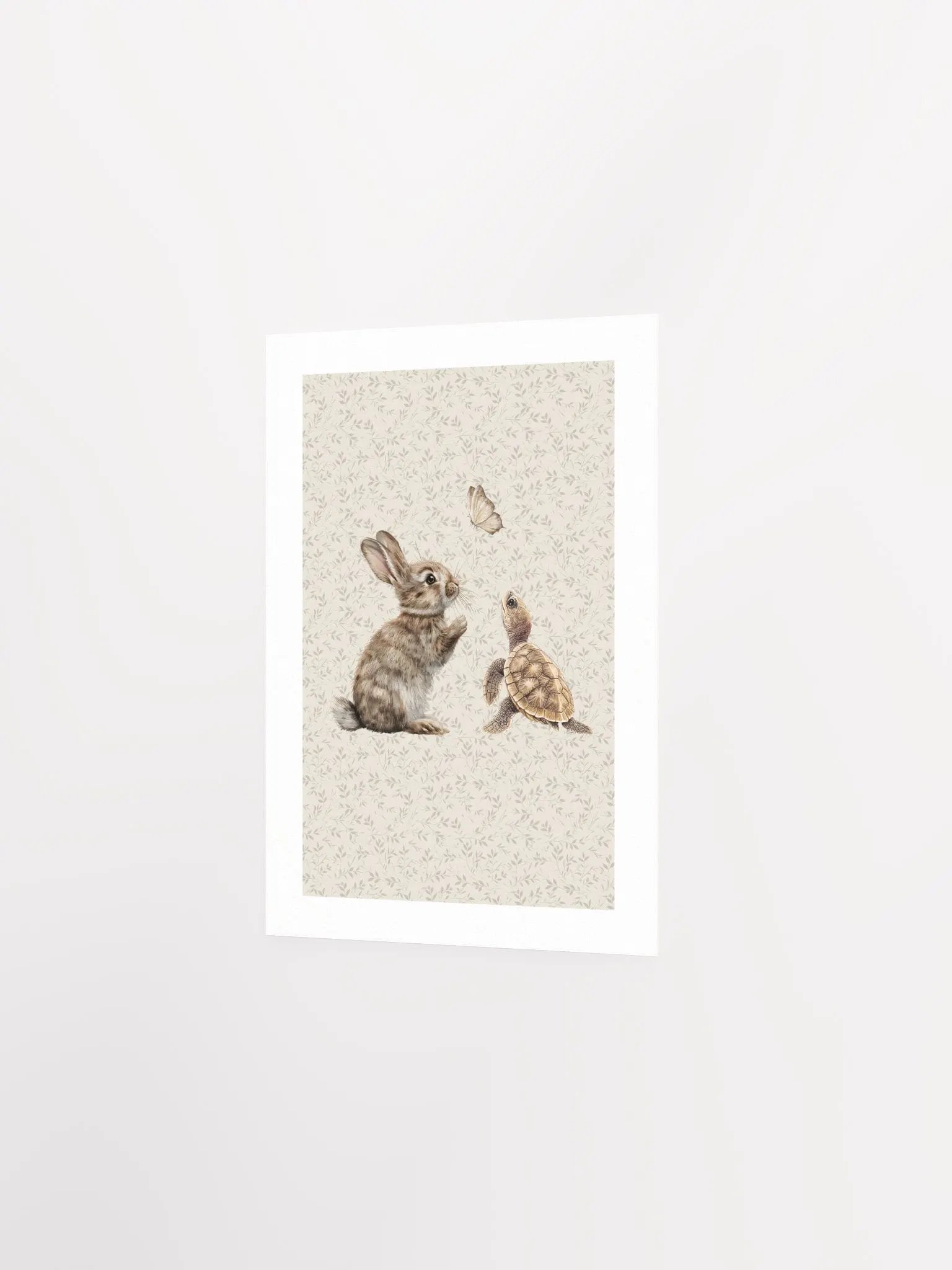 Boho Bunny and Turtle Nursery Print product image (3)