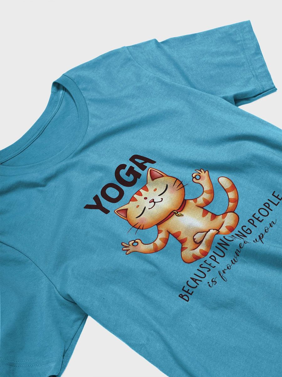 Funny Yoga Cat T-Shirt - Stress Relief with Humor product image (3)