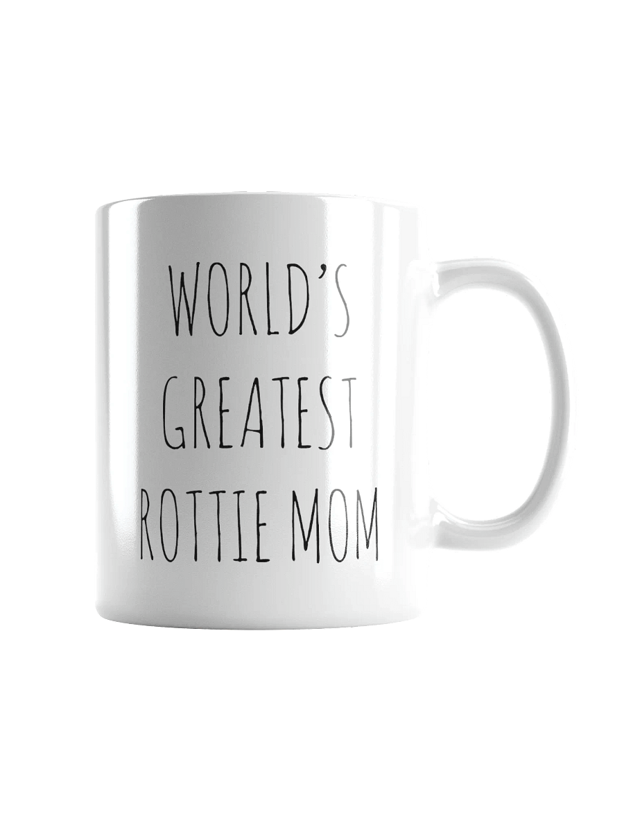World's Greatest Rottie Mom Minimalist Rustic Chic Mug product image (2)