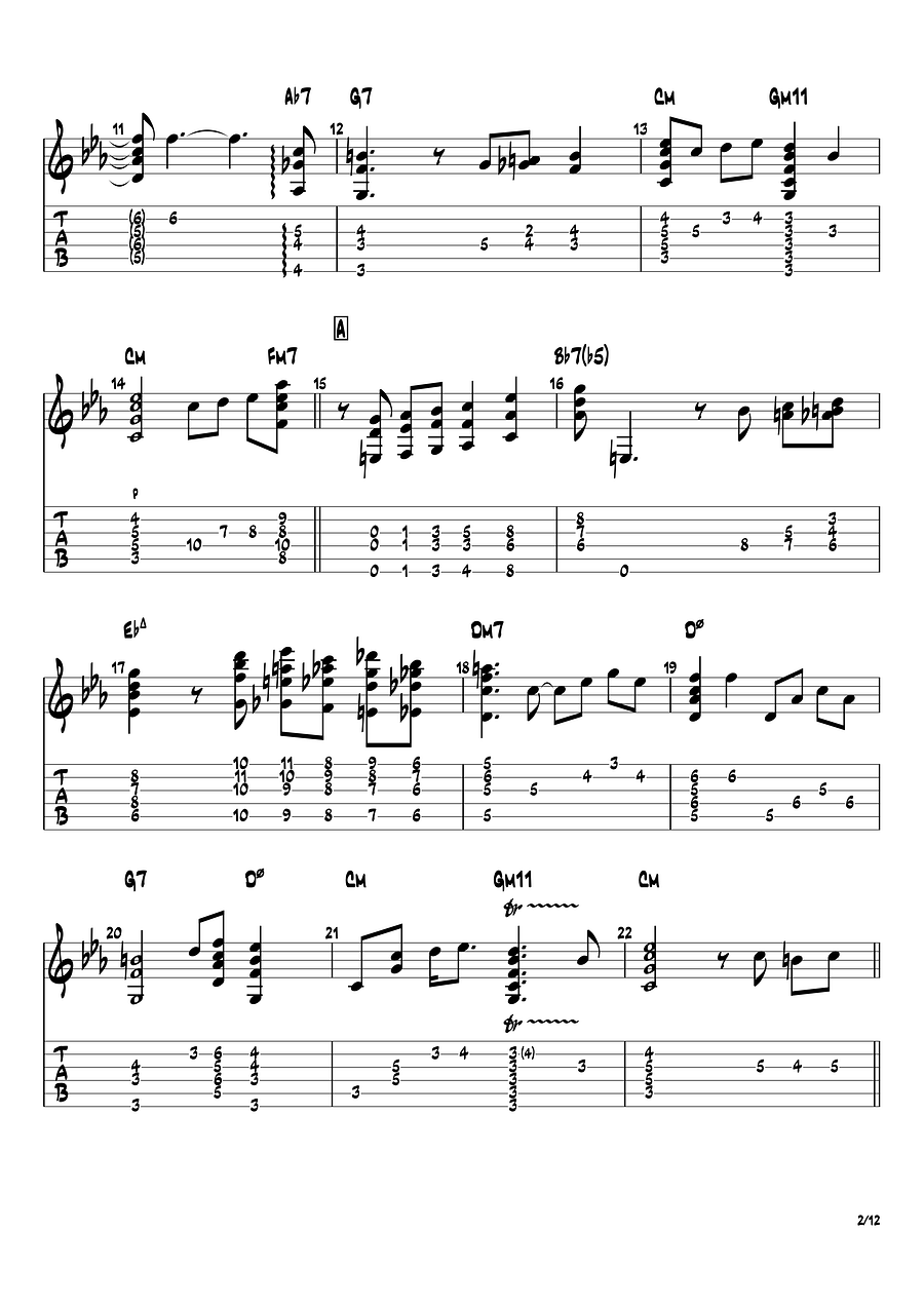 [Transcription PDF] Autumn Leaves - Barney Kessel product image (3)
