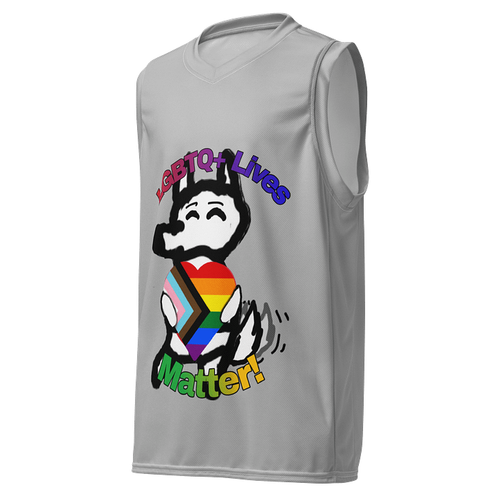 LGBTQ+ Lives Matter Basketball Jersey product image (1)