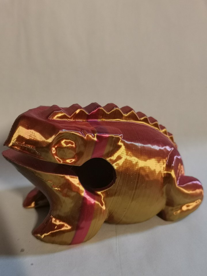 Pink and Gold Racing stripe Frog product image (2)