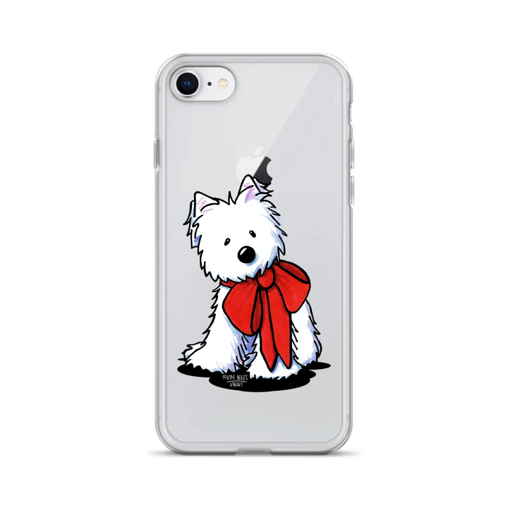 Westie Red Bow iPhone® Clear Case product image (1)