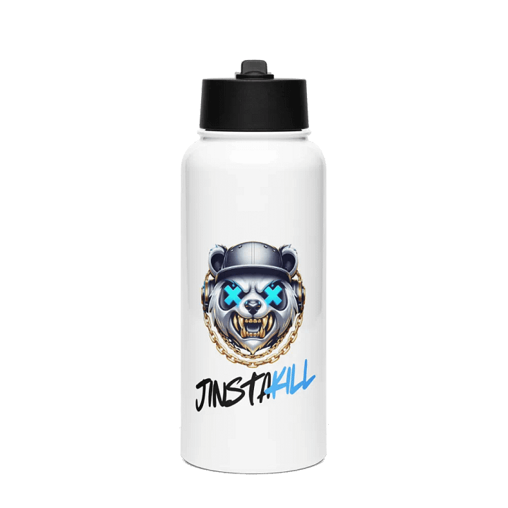 Jinstakill Stainless Steel Bottle with a Straw Lid product image (1)