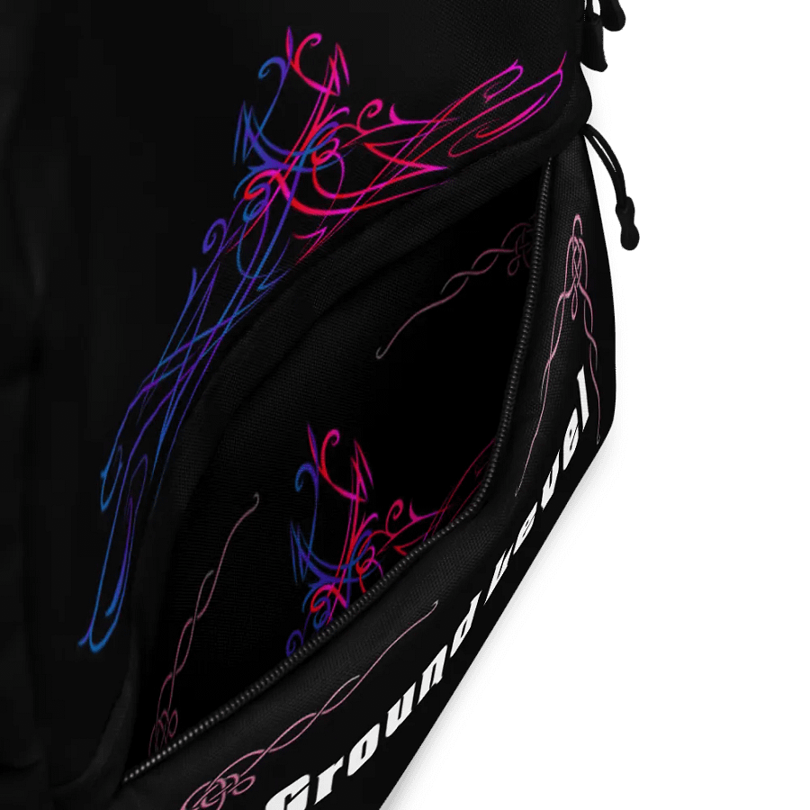 Blk & Pnk Back Pack with Pocket product image (10)
