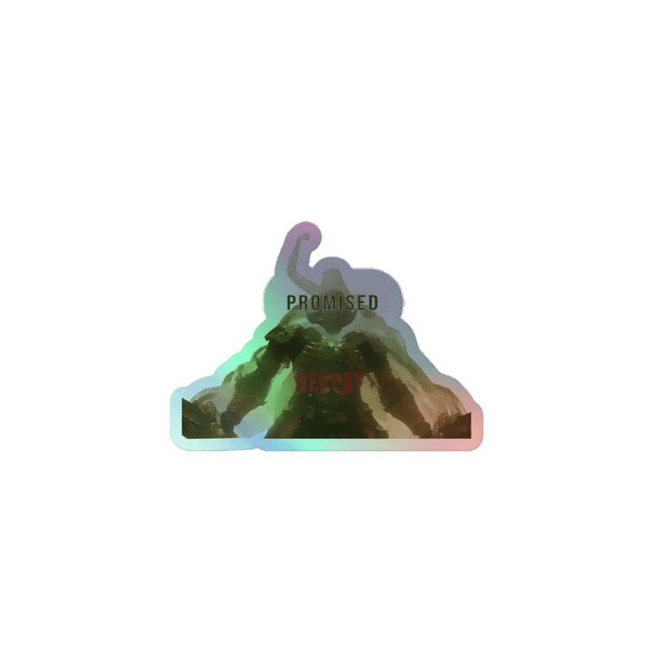 Promised Defeat Holographic Sticker product image (1)