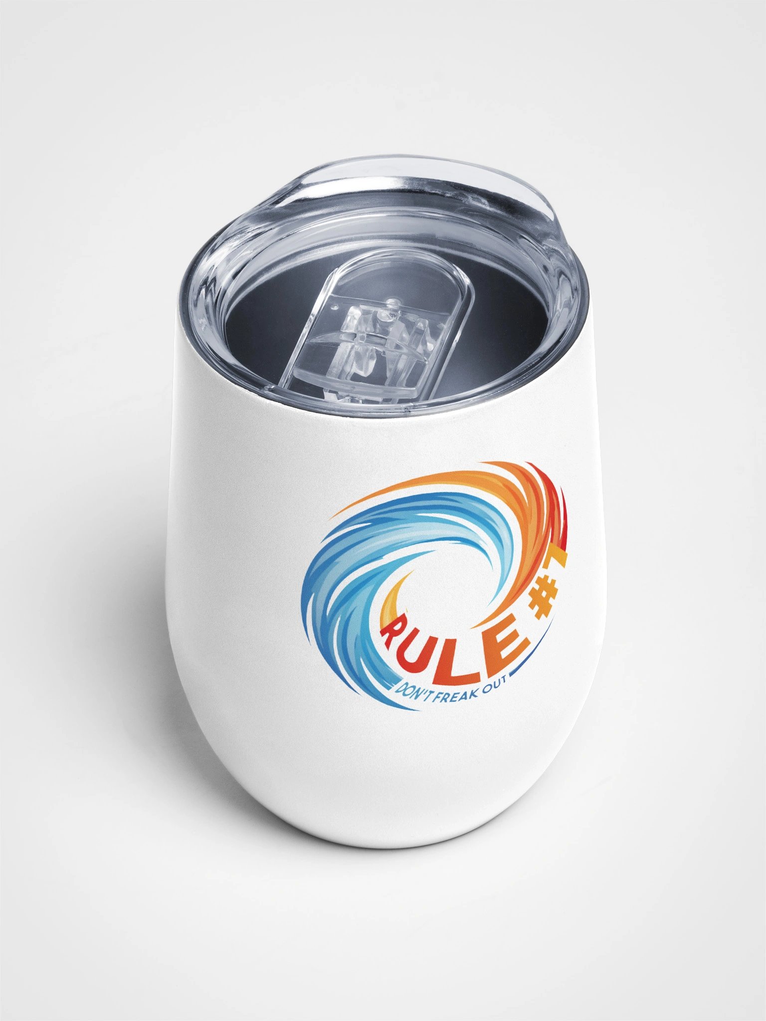 Rule # 7 Wine Tumbler Blue and Orange product image (4)
