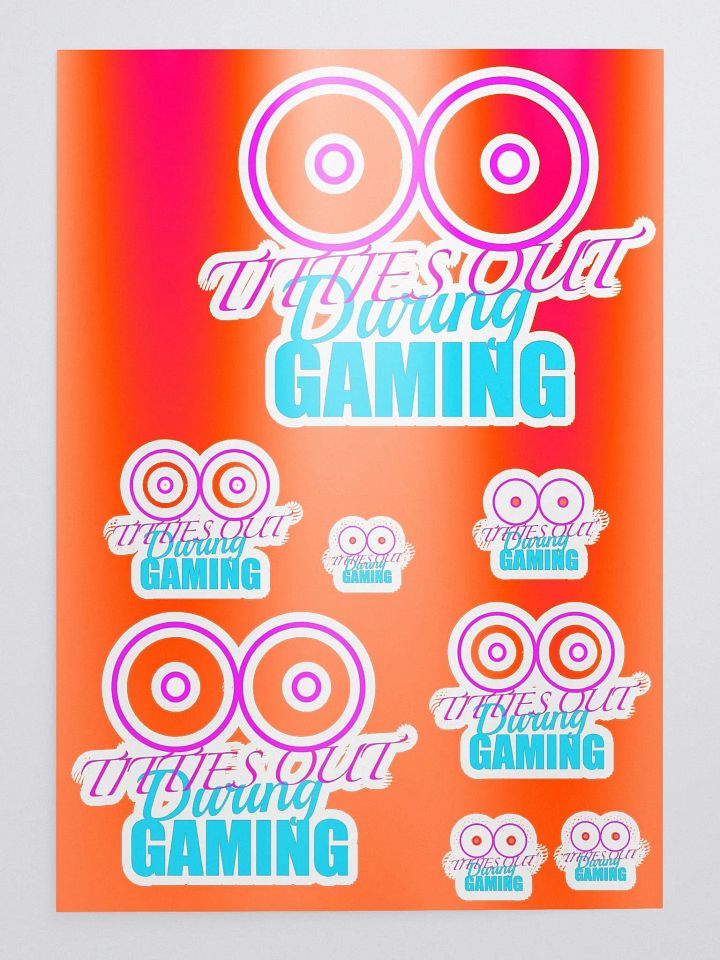 Tits out during gaming multiple stickers product image (1)