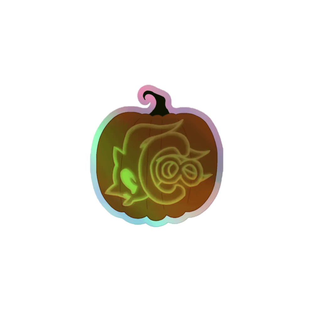 Pumpkin Logo Holographic Sticker product image (1)