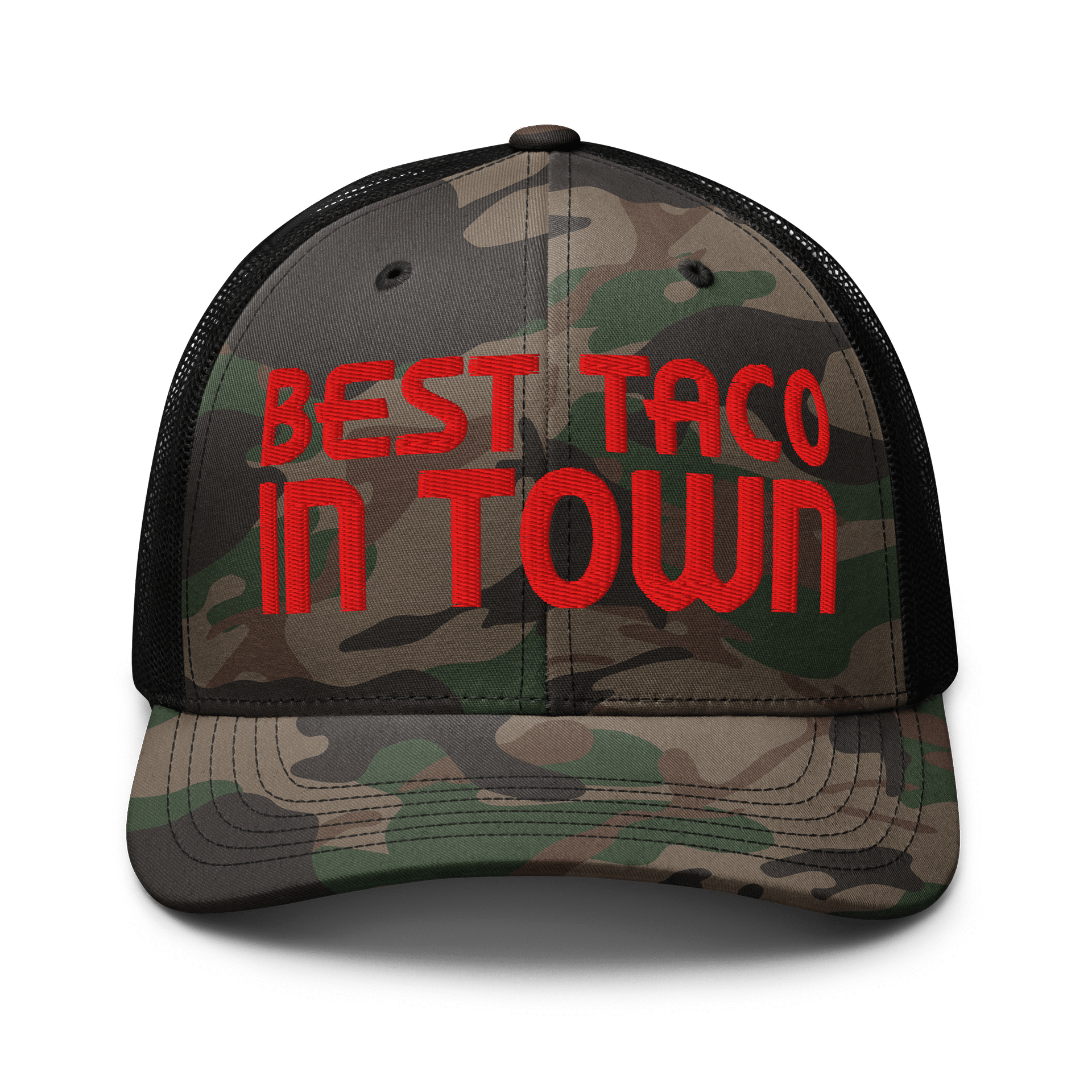 BEST TACO Camo Trucker Hat product image (1)
