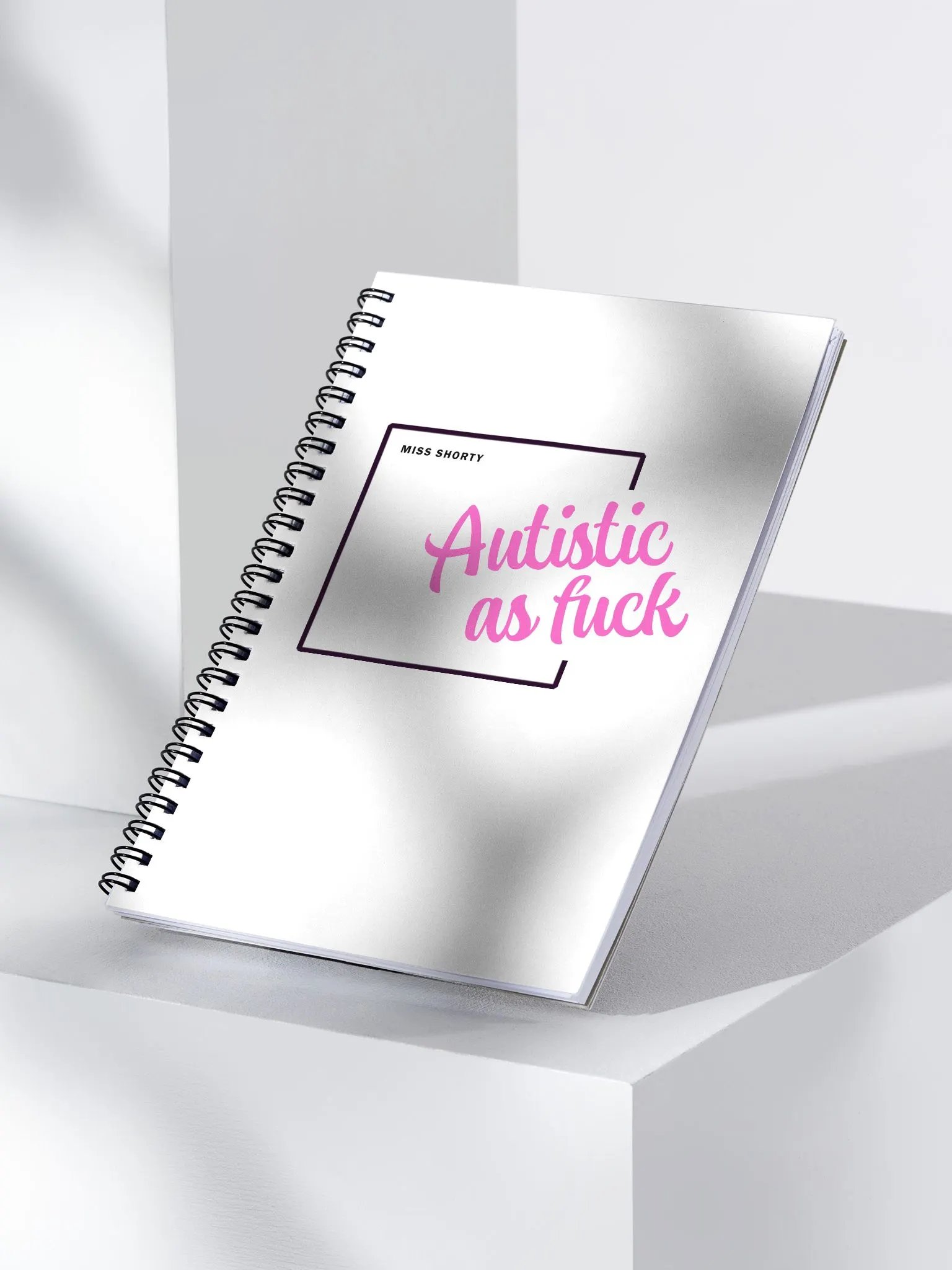 Autistic AF Spiral Bound Notebook - Pink product image (3)