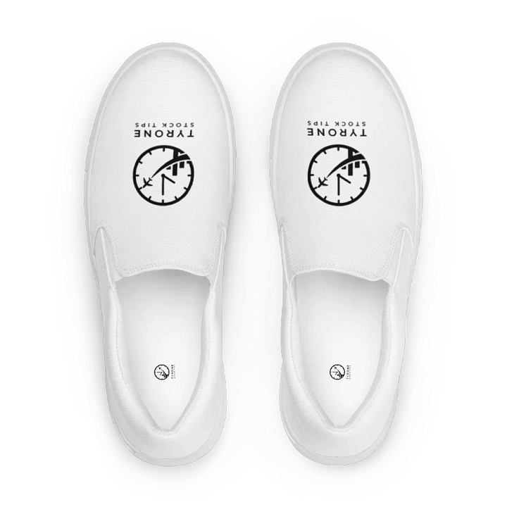 Time Traveler White Slip-Ons product image (1)