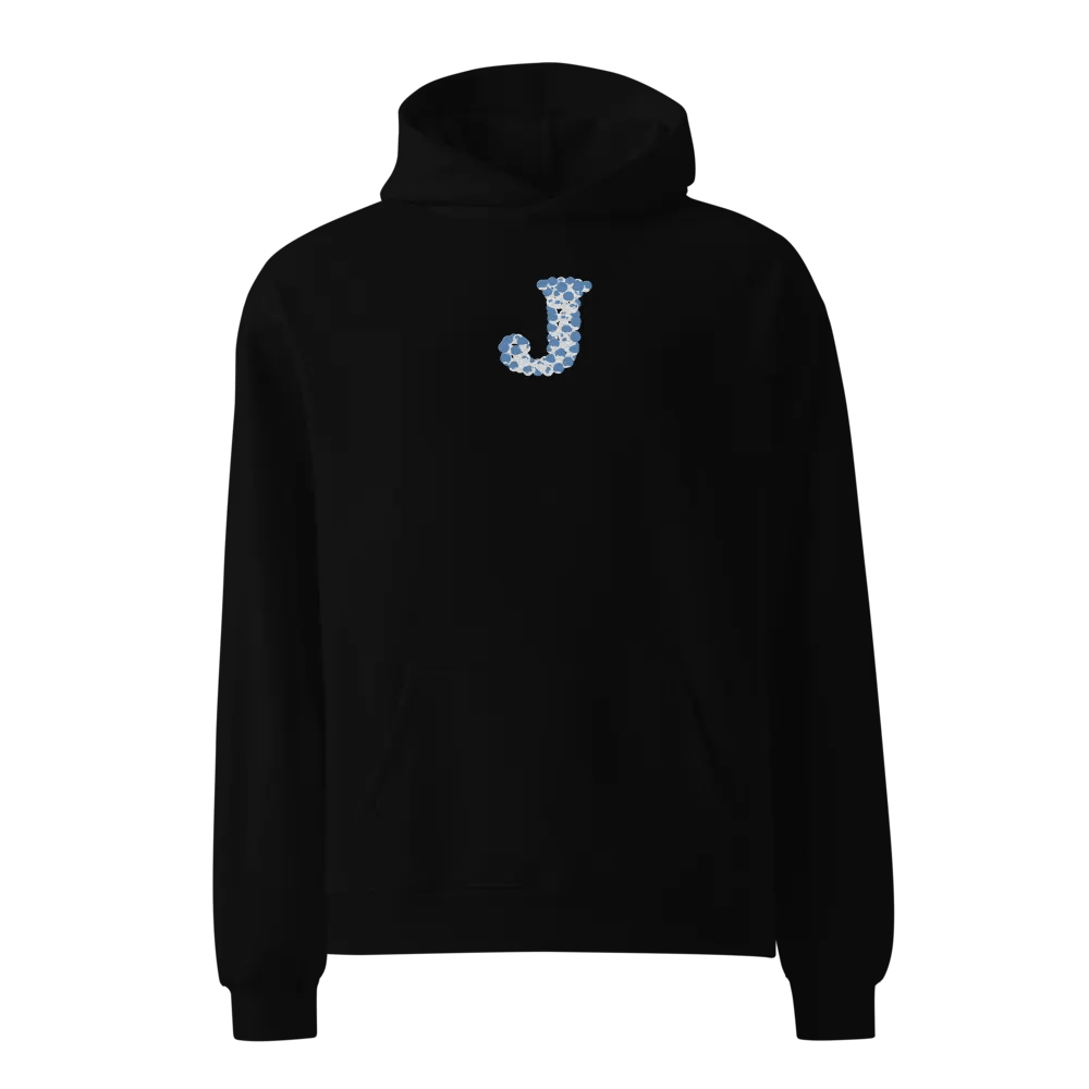Initial Letter Of Name "J" is Embroidered Unisex Oversized Hoodie product image (1)