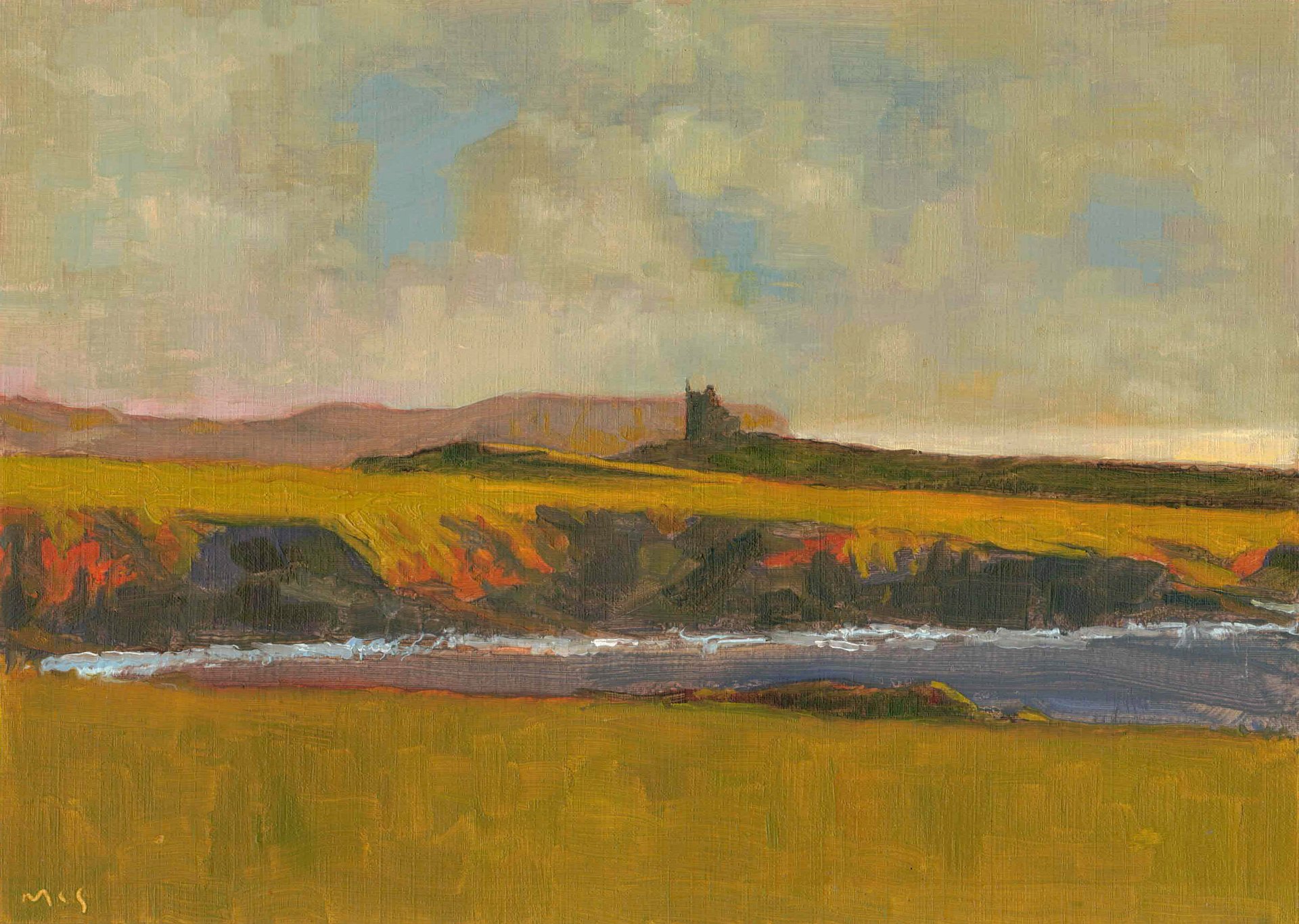 231206 Distant Benbulben II Original Oils Study product image (1)