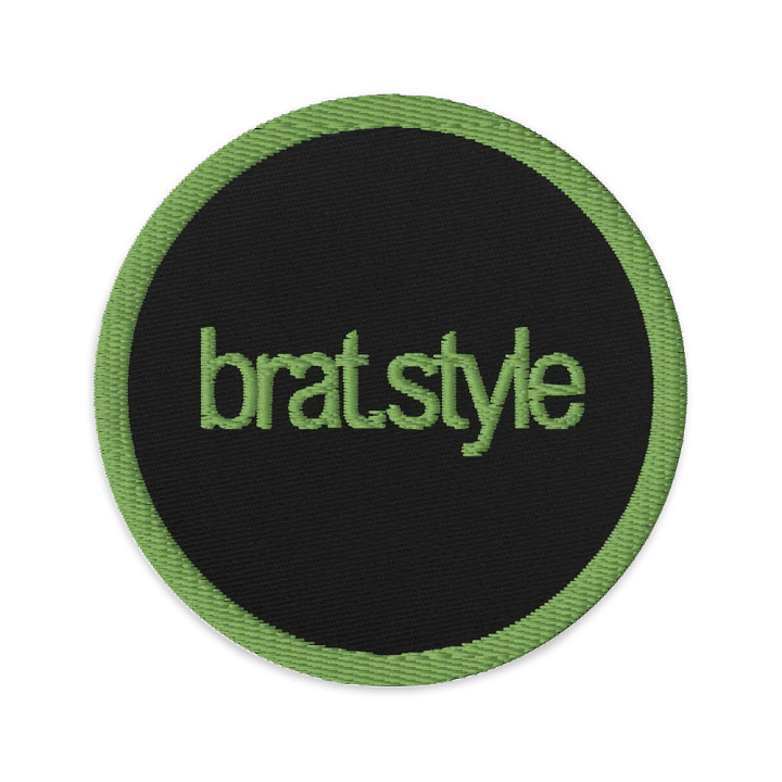 the bratstyle embroidered patch - circle product image (1)