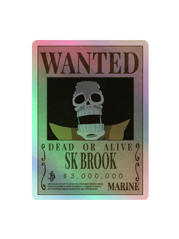 SK Brook Wanted Holographic Sticker Sheet product image (4)