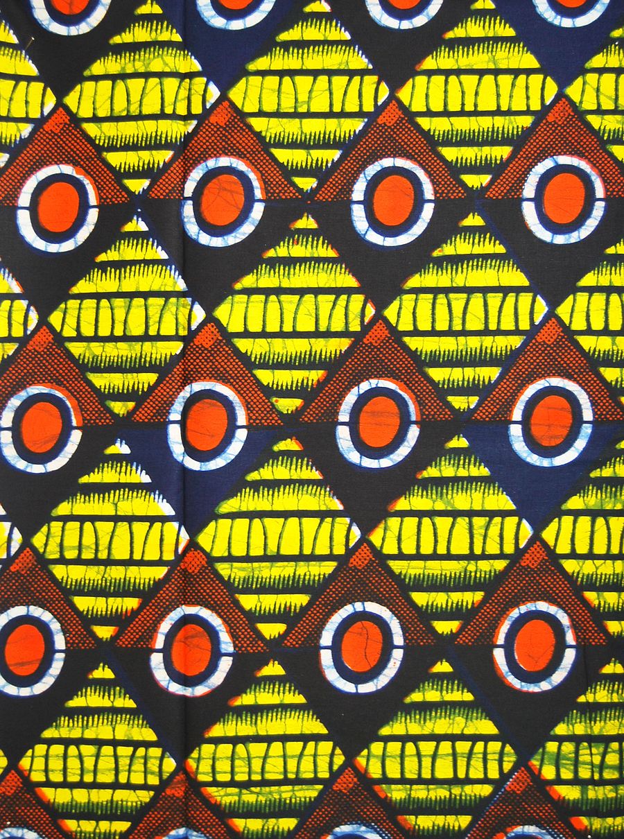 Tessuto Wax Print - Design Geometrico - cod.365/A product image (1)