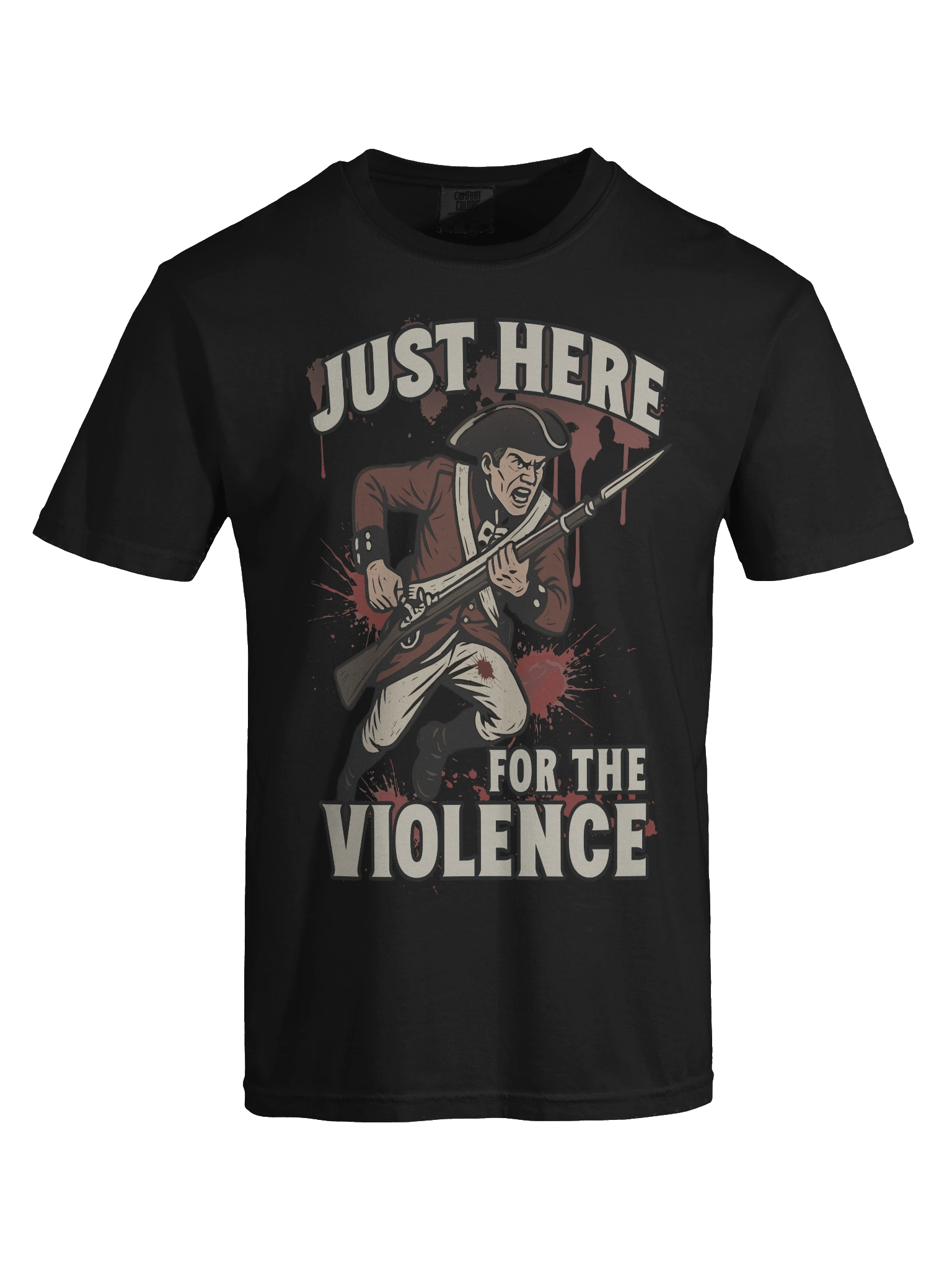 Just Here for the Violence – Redcoat Bayonet Charge T-Shirt product image (49)
