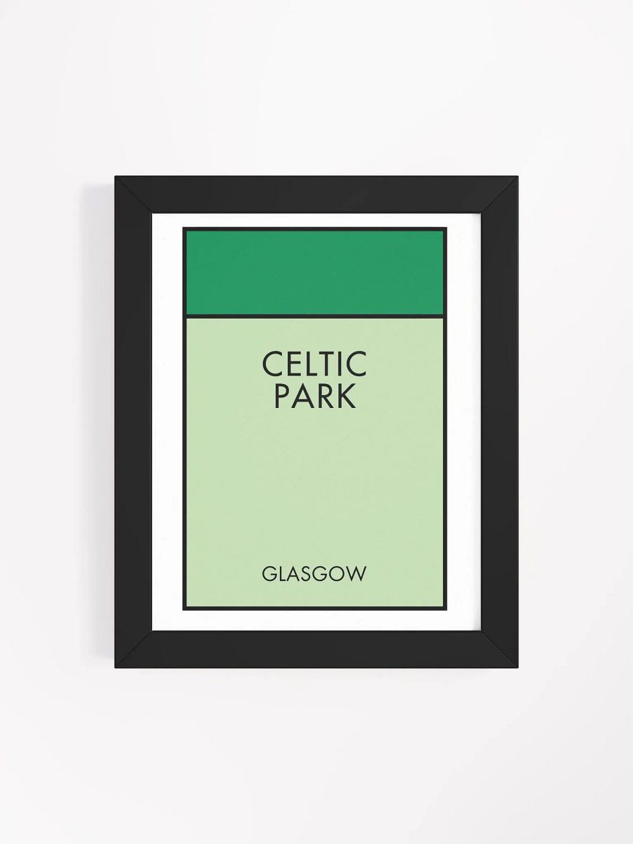 Celtic Park Glasgow Monopoly Title Art Framed Print product image (1)