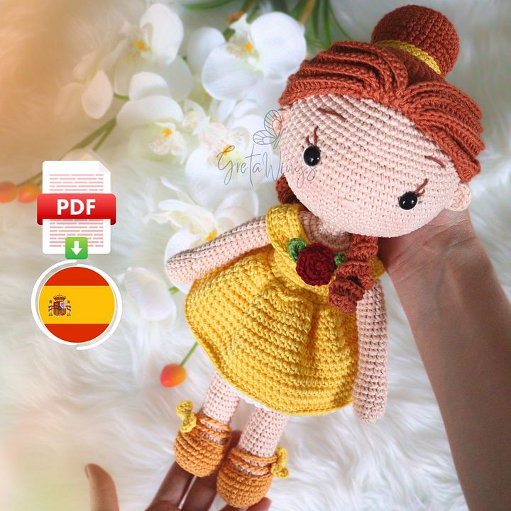Patrón de Amigurumi de la Princesa Bella (Descarga Digital) product image (1)