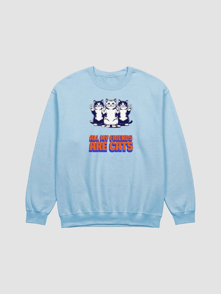 all my friends are cats crewneck product image (1)