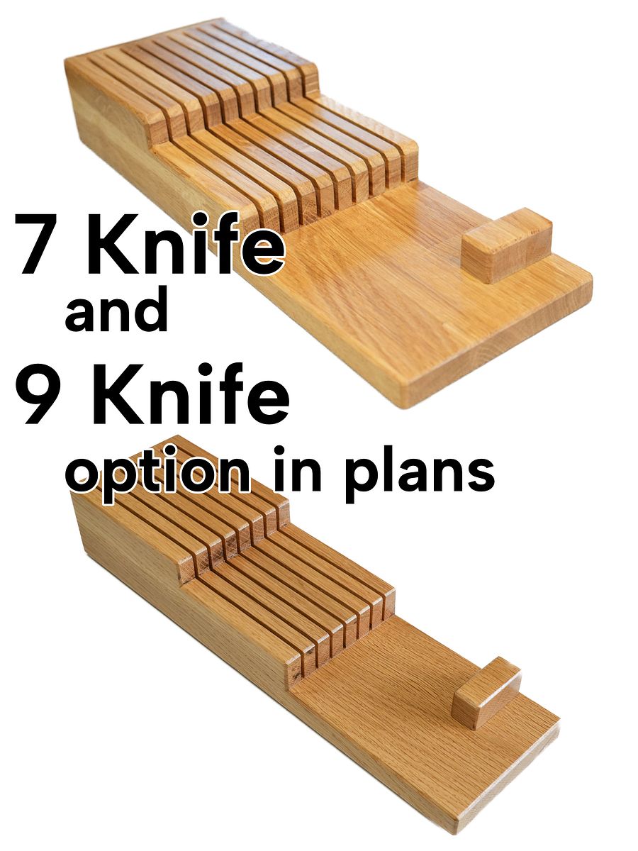 Knife Block In-Drawer Organizer | Digital Plans product image (4)