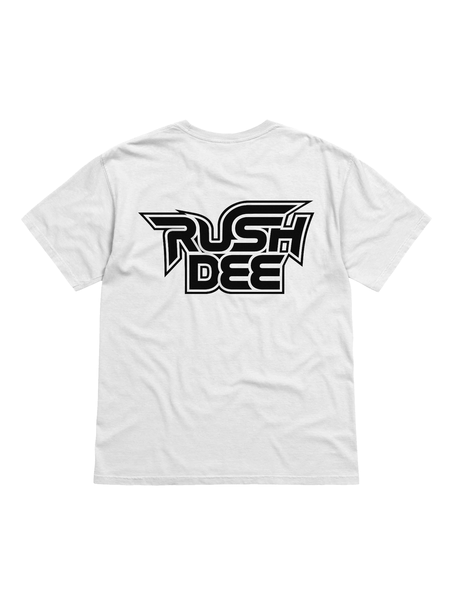 Rush Dee Logo Shirt Front & Back White product image (2)