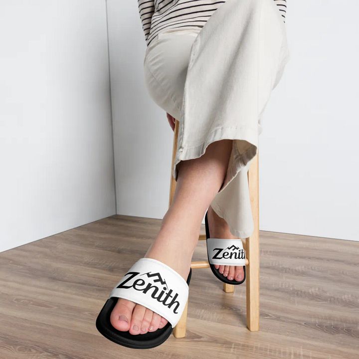 White Zenith Bliss Women's Slides product image (1)