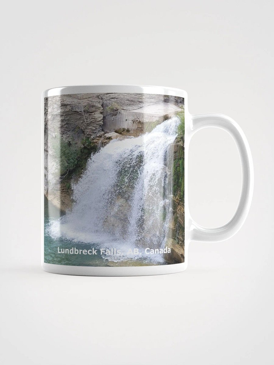 White glossy mug - Lundbreck Falls product image (1)