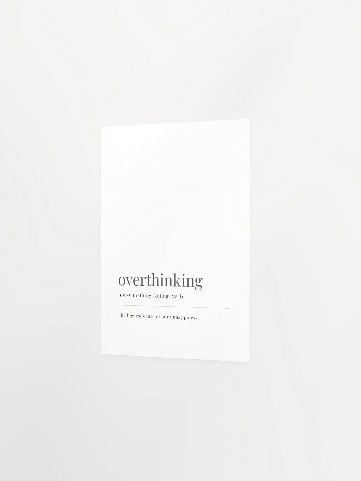 Overthinking Definition Poster Print product image (13)