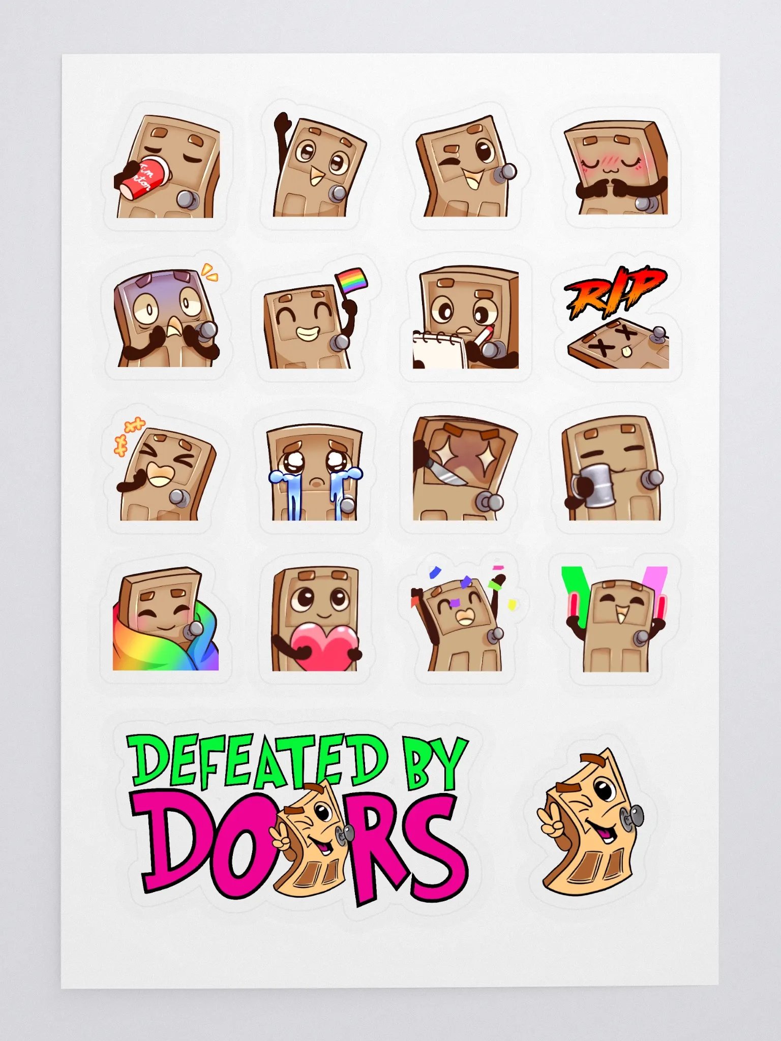 DefeatedByDoors Stickers product image (3)