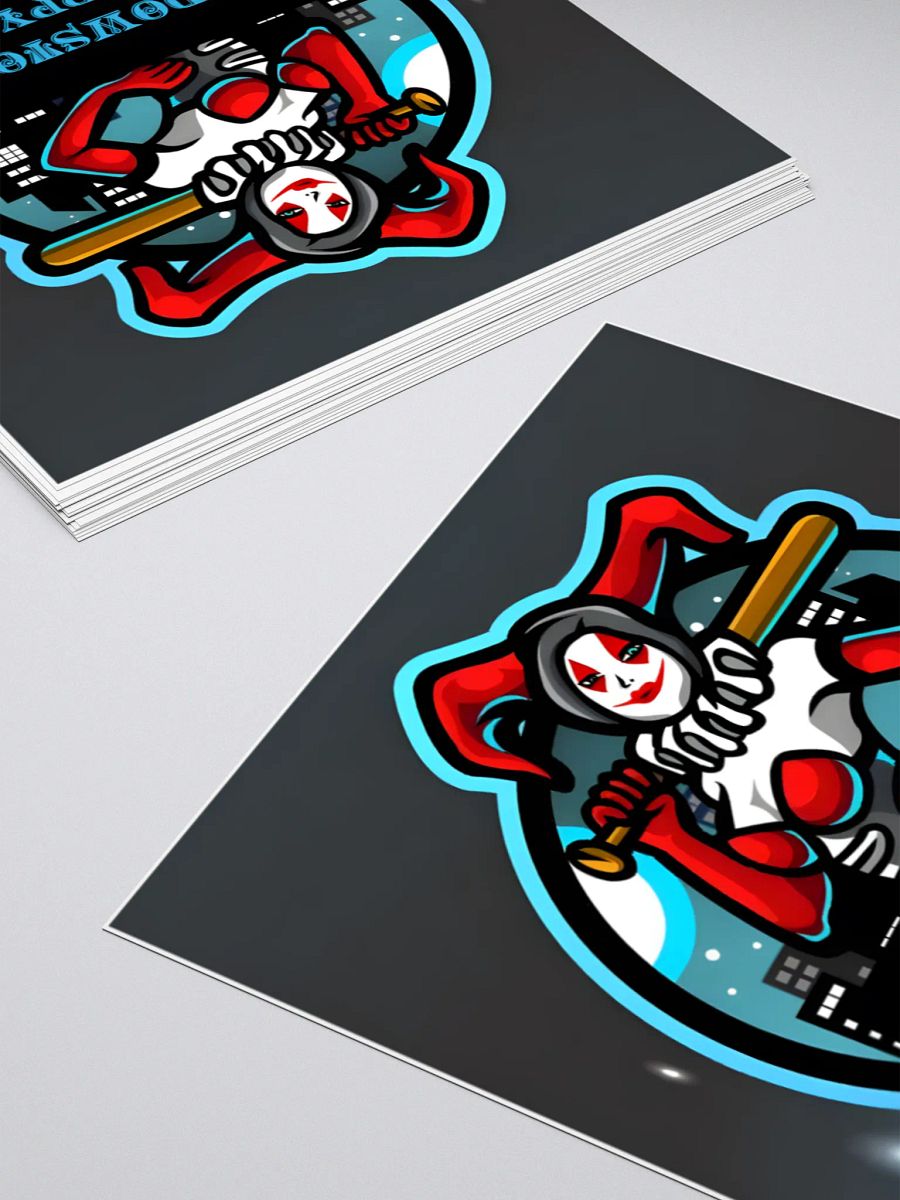 Jester Bat Cityscape Kiss Cut Stickers product image (11)