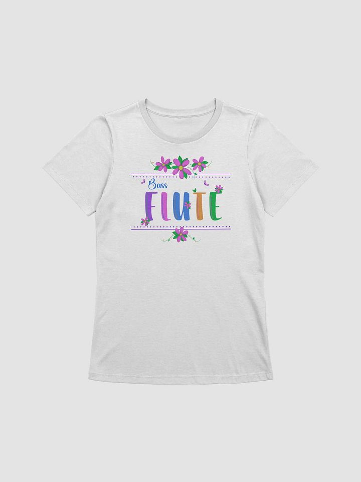 Relaxed Fit - Floral Flute Women's T-Shirt - Blue Bass Letters product image (1)