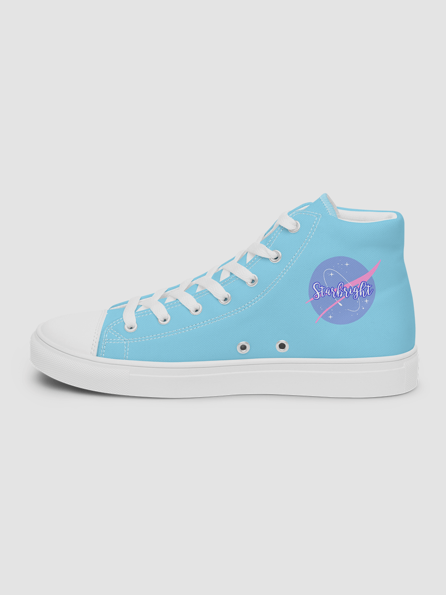 Baby Blue Starbright The Band Women's High Top Canvas Shoes product image (7)