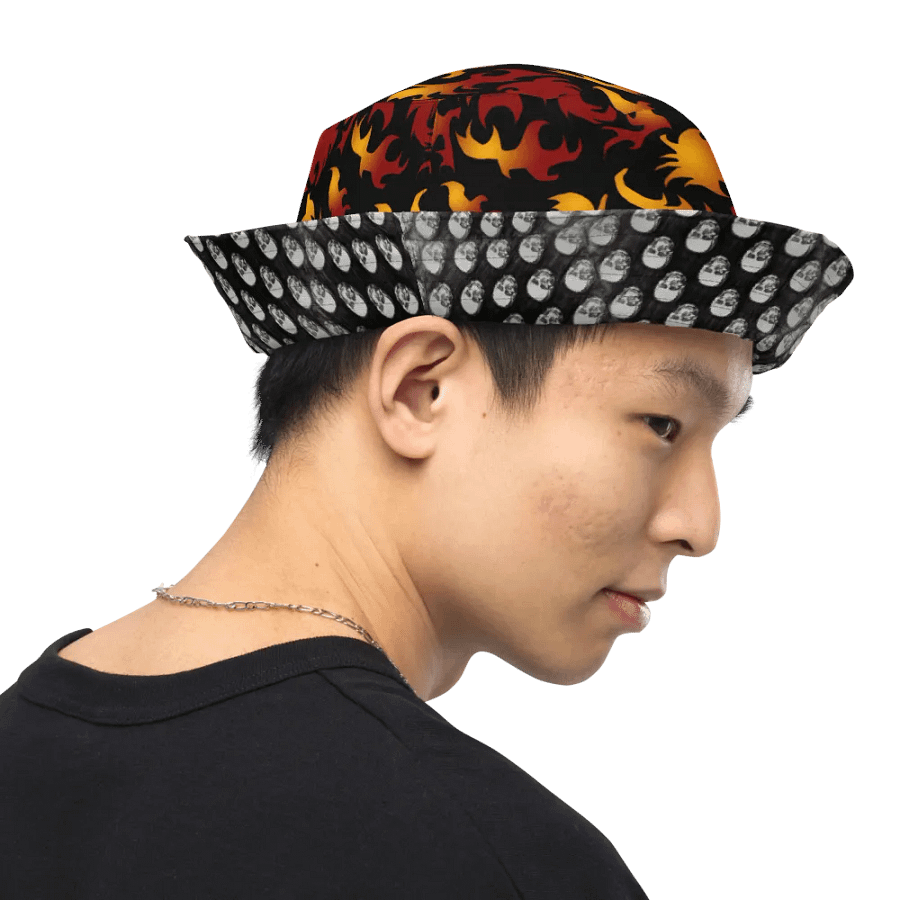 Skulls and Flames Buckethat product image (12)